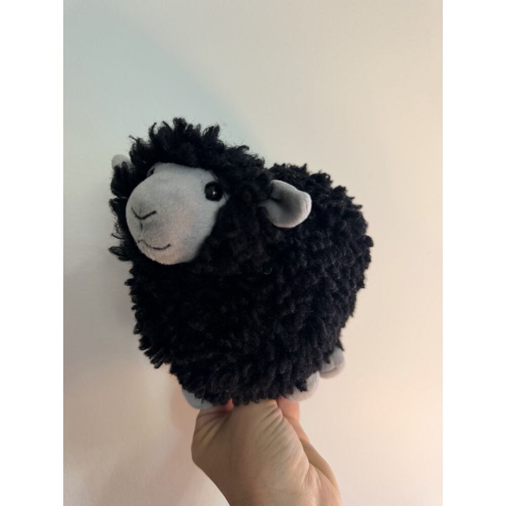 Jellycat ROLBIE SHEEP Black Plush Stuffed Animal 9" Retired J6931 Excellent